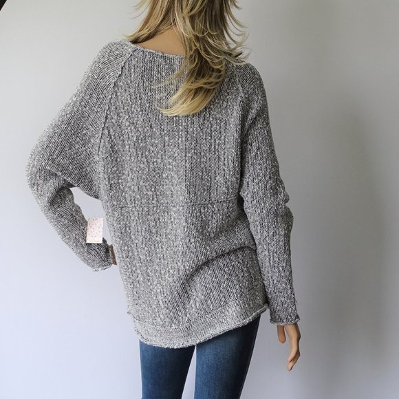 Free People Bright Lights V-Neck Sweater NWT - Picture 3 of 3